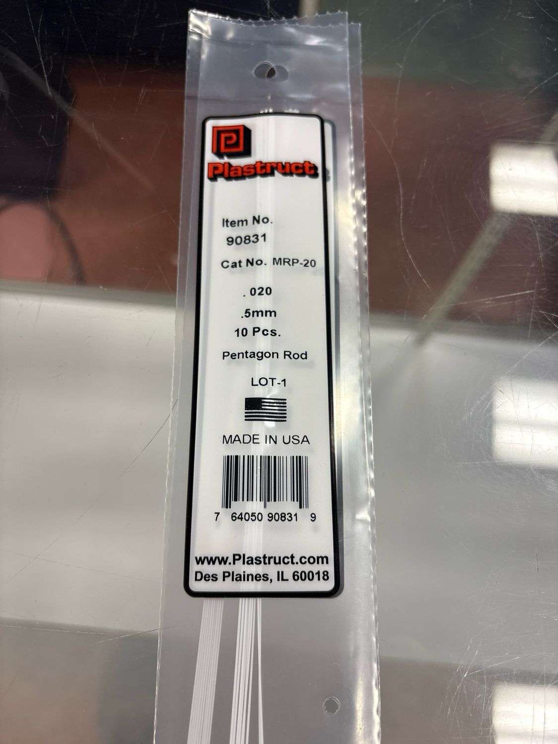 Plastruct .020 Pentagon Rod MRP-20 Plastruct .020 Pentagon Rod MRP-20