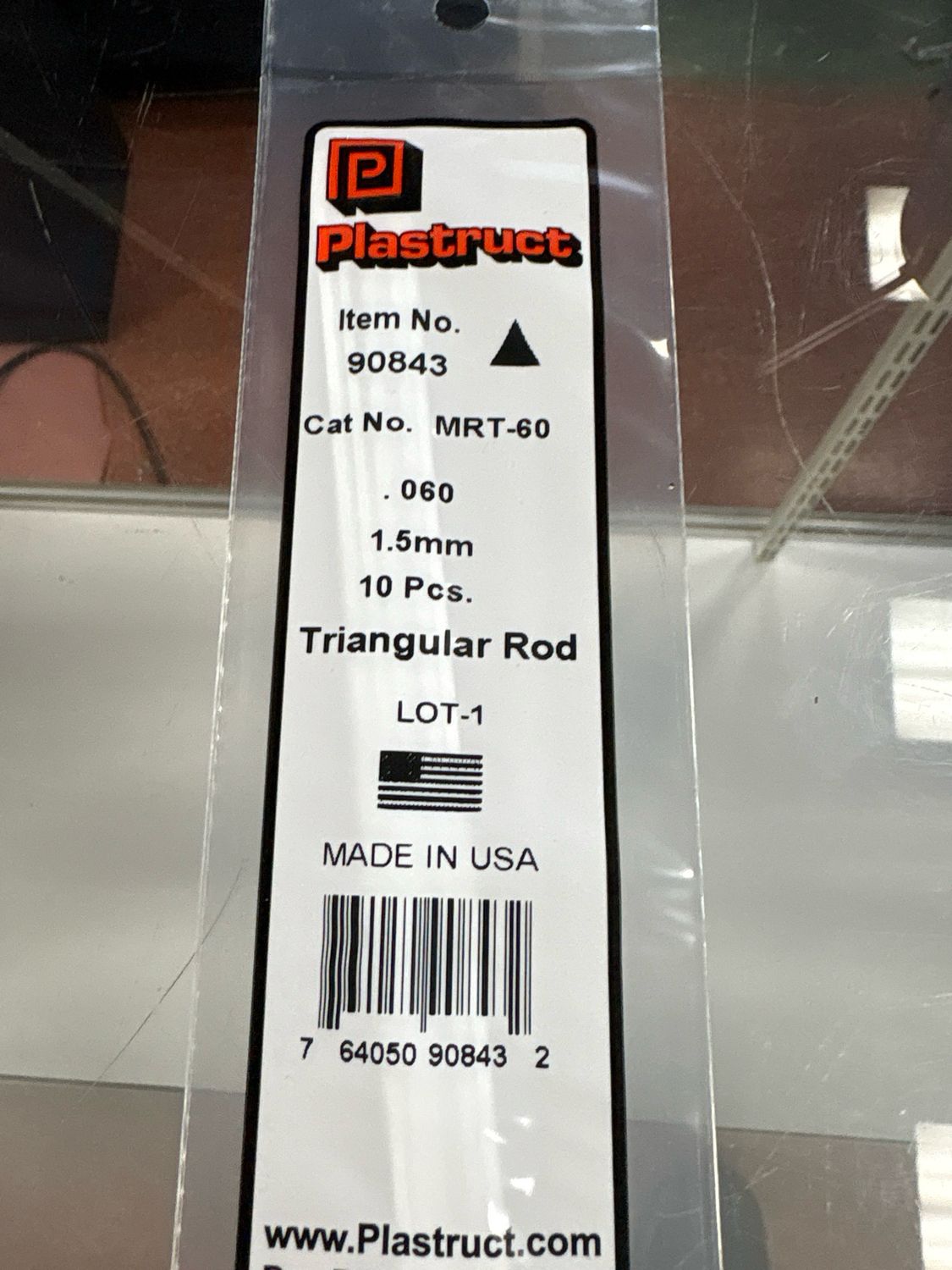 Plastruct .060 Triangular Rod MRT-60