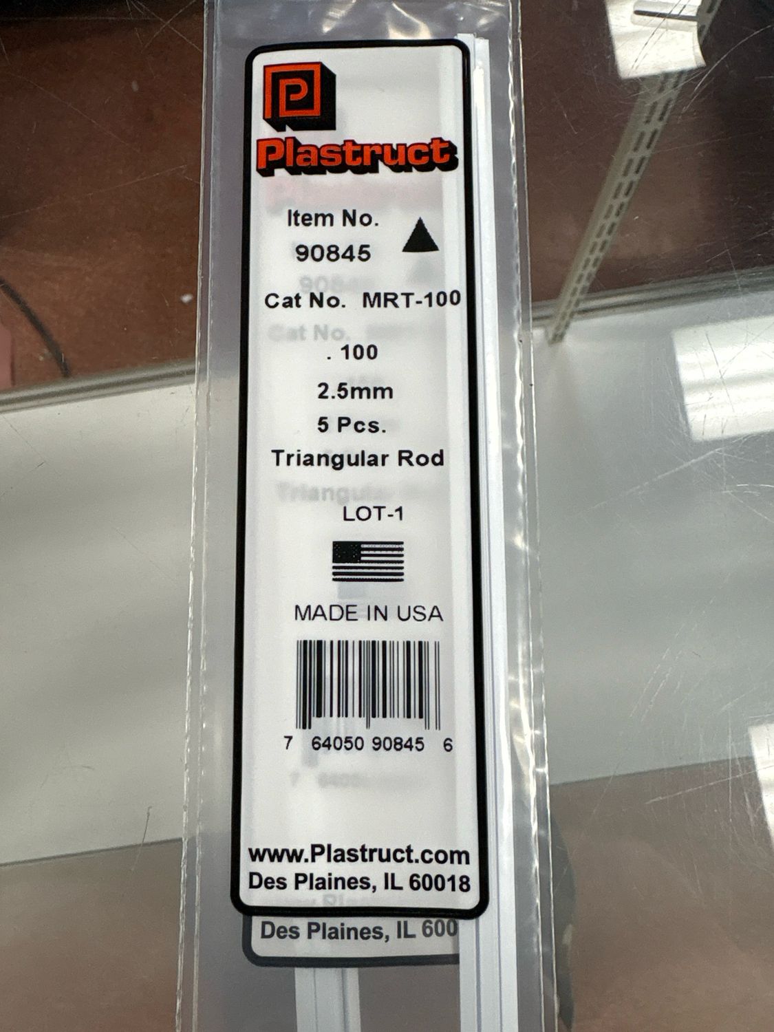 Plastruct .100 Triangular Rod MRT-100