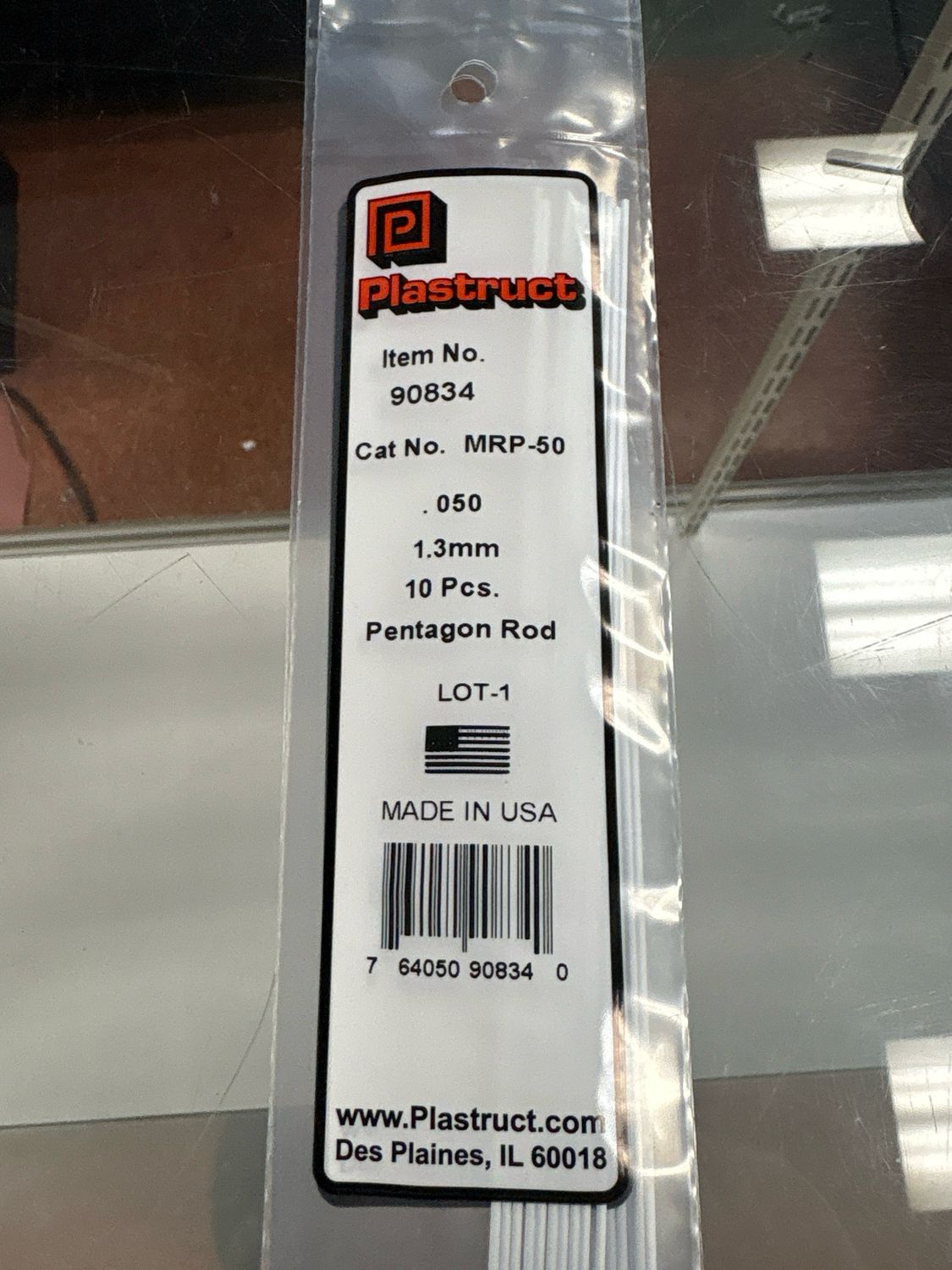 Plastruct .050 Pentagon Rod MRP-50