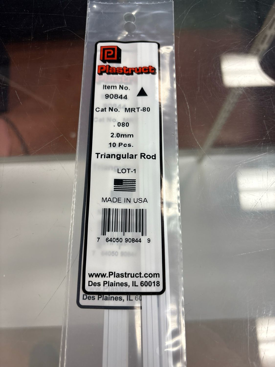 Plastruct .080 Triangular Rod MRT-80