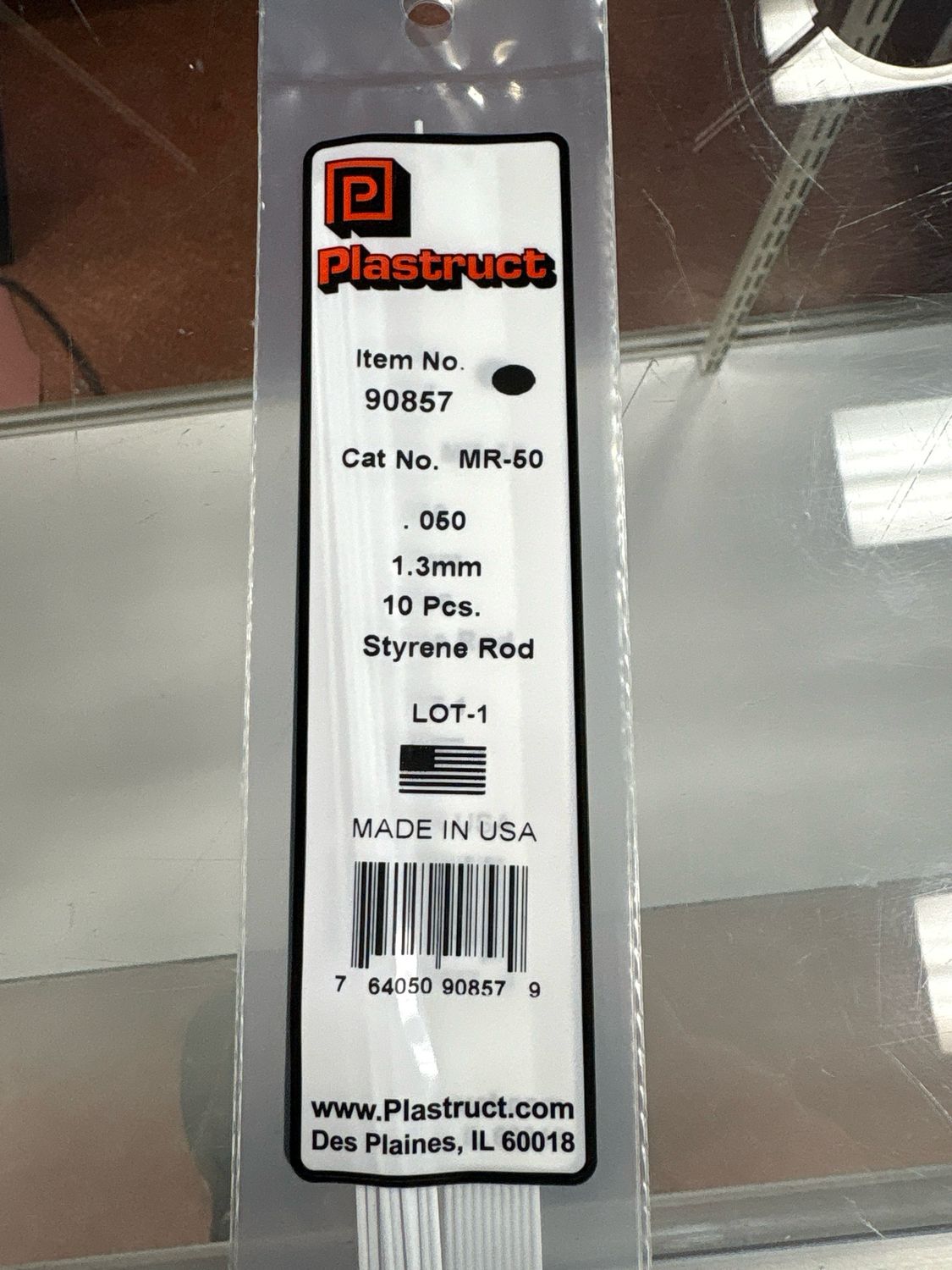 Plastruct .050 Styrene Rod MR-50