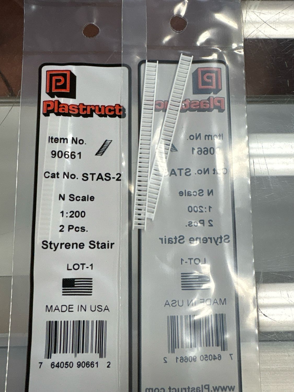 Plastruct N Scale Styrene Stair STAS-2