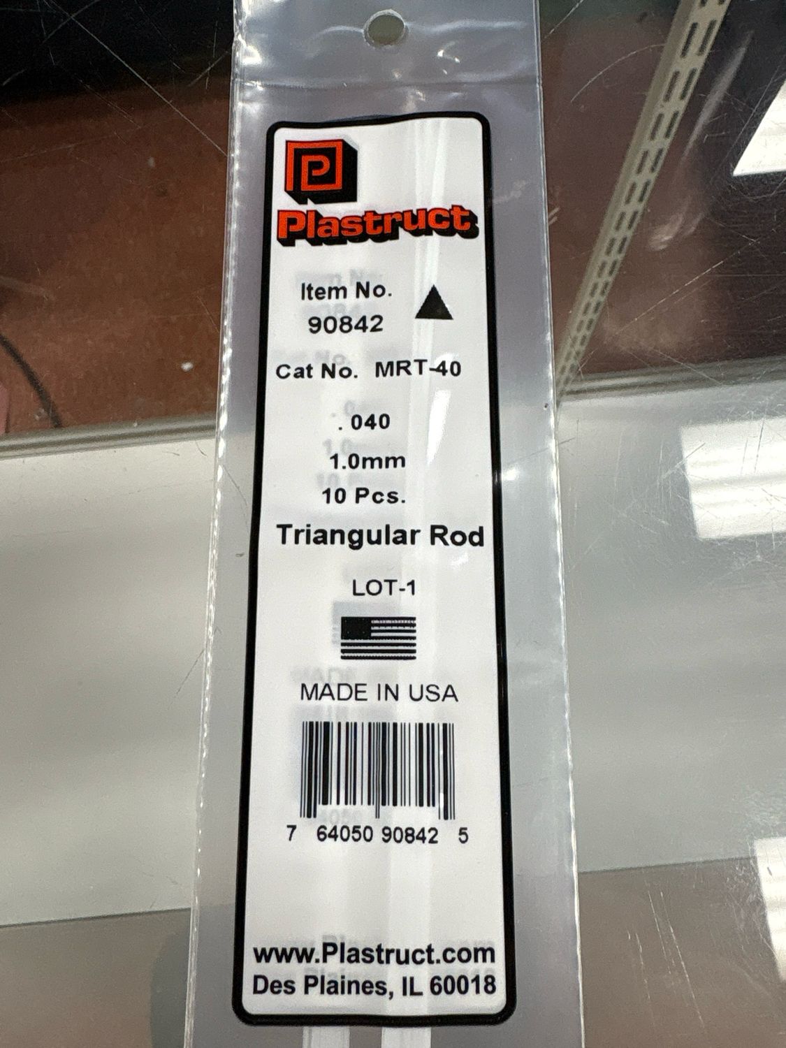 Plastruct .040 Triangular Rod MRT-40