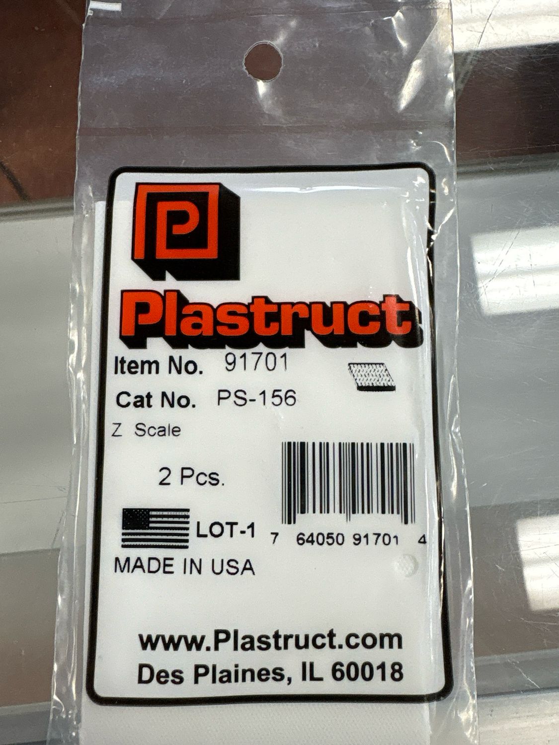 Plastruct Z Scale Tread Plate Sheet PS-156 Plastruct Z Scale Tread Plate Sheet PS-156
