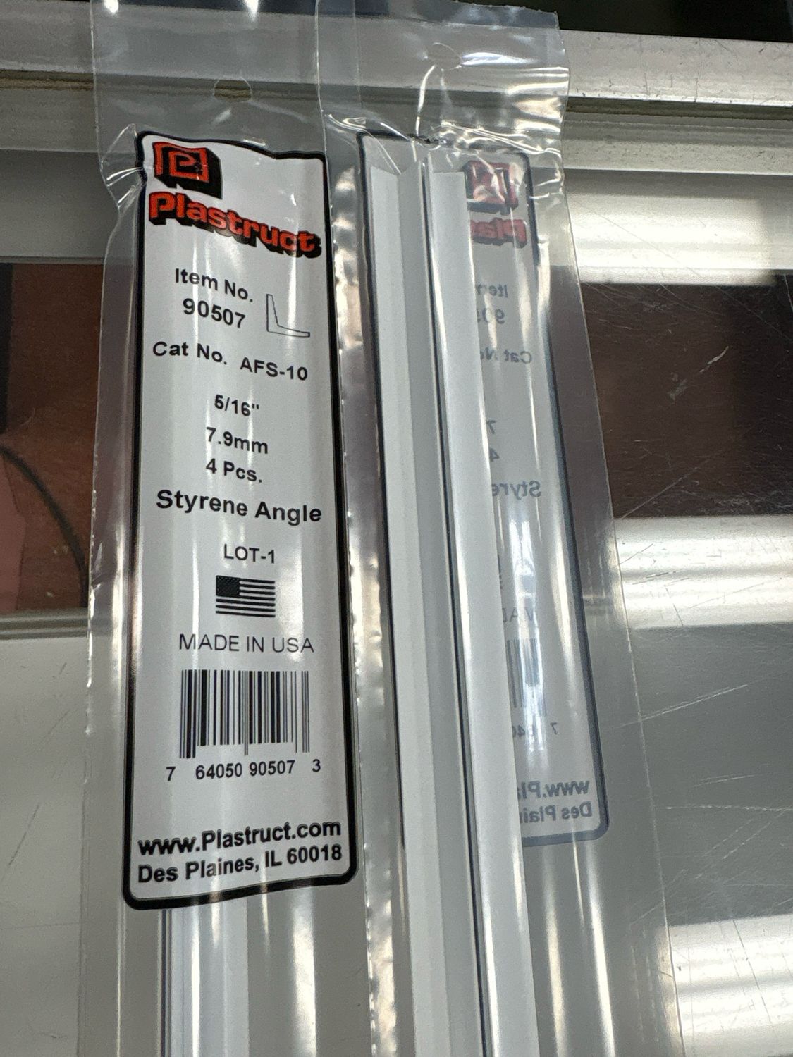 Plastruct 5/16” Styrene Angle AFS-10