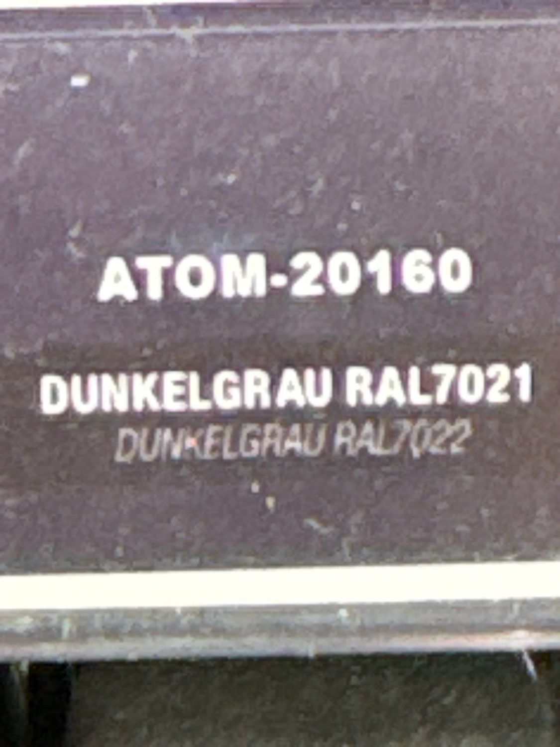 Ammo Atom Dunkelgrau RAL7021 ATOM-20160