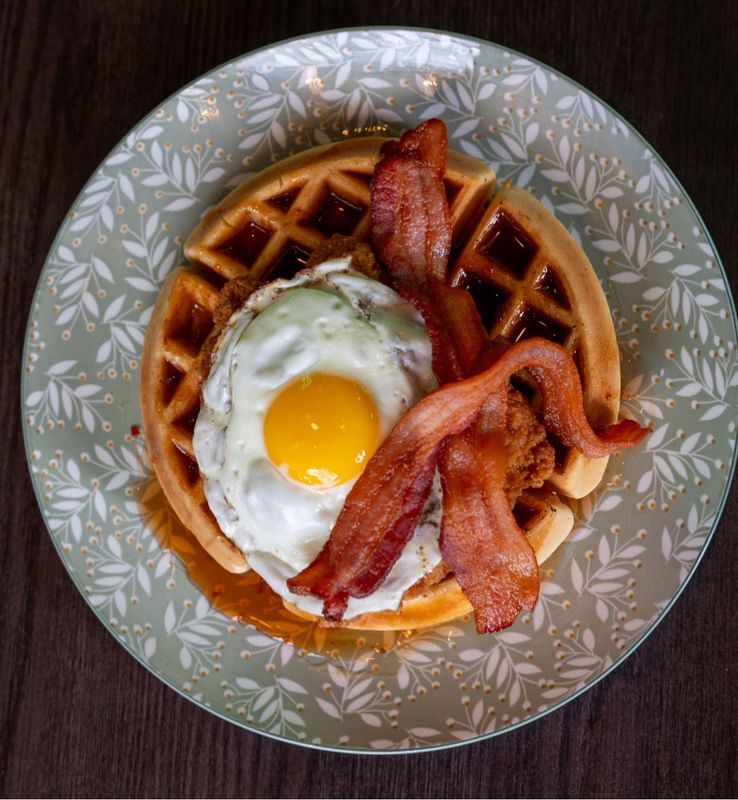 SPICY CHICKEN WAFFLES
