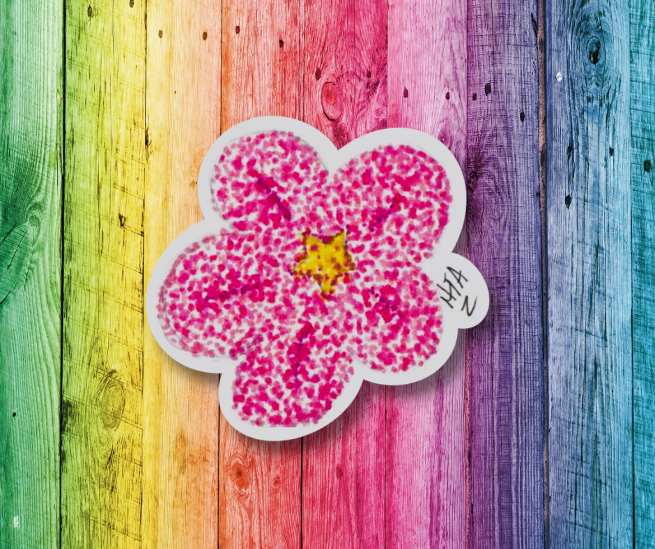 Pink Blossom Sticker | Journal Sticker | Glossy Sticker | Planner Sticker | Artsy Sticker | Weatherproof | Sticker