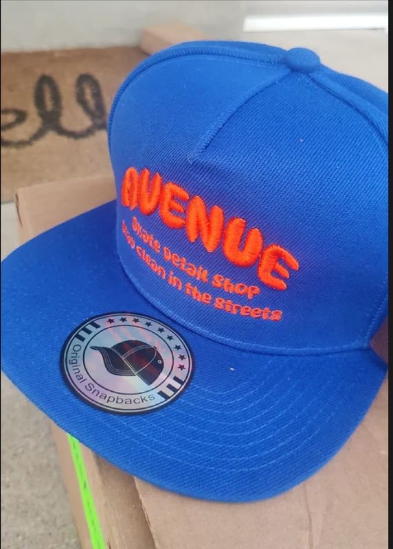 Avenue Skate Detail Shop Hat Royal/Athletic Orange