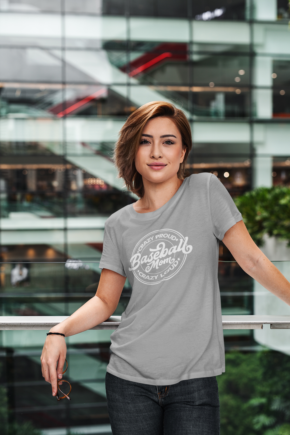 Baseball Mom Crazy Proud, Crazy Loud T-Shirt