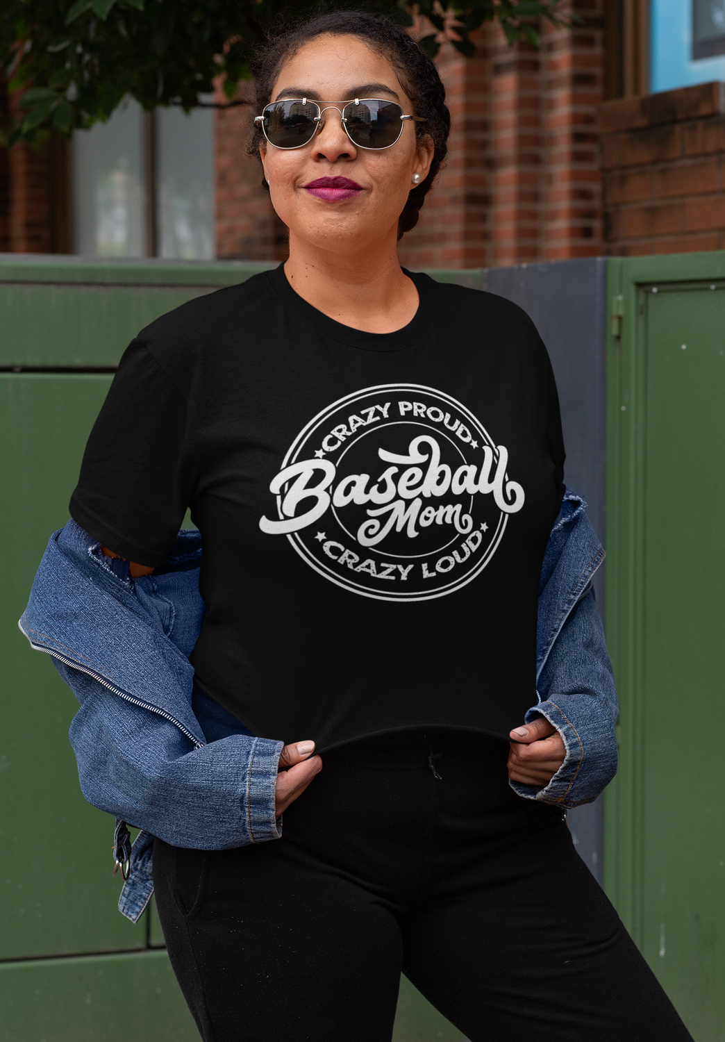 Baseball Mom Crazy Proud, Crazy Loud T-Shirt