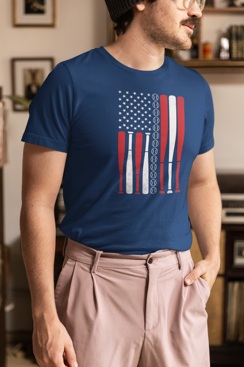 Patriot Flag Baseball T-Shirt