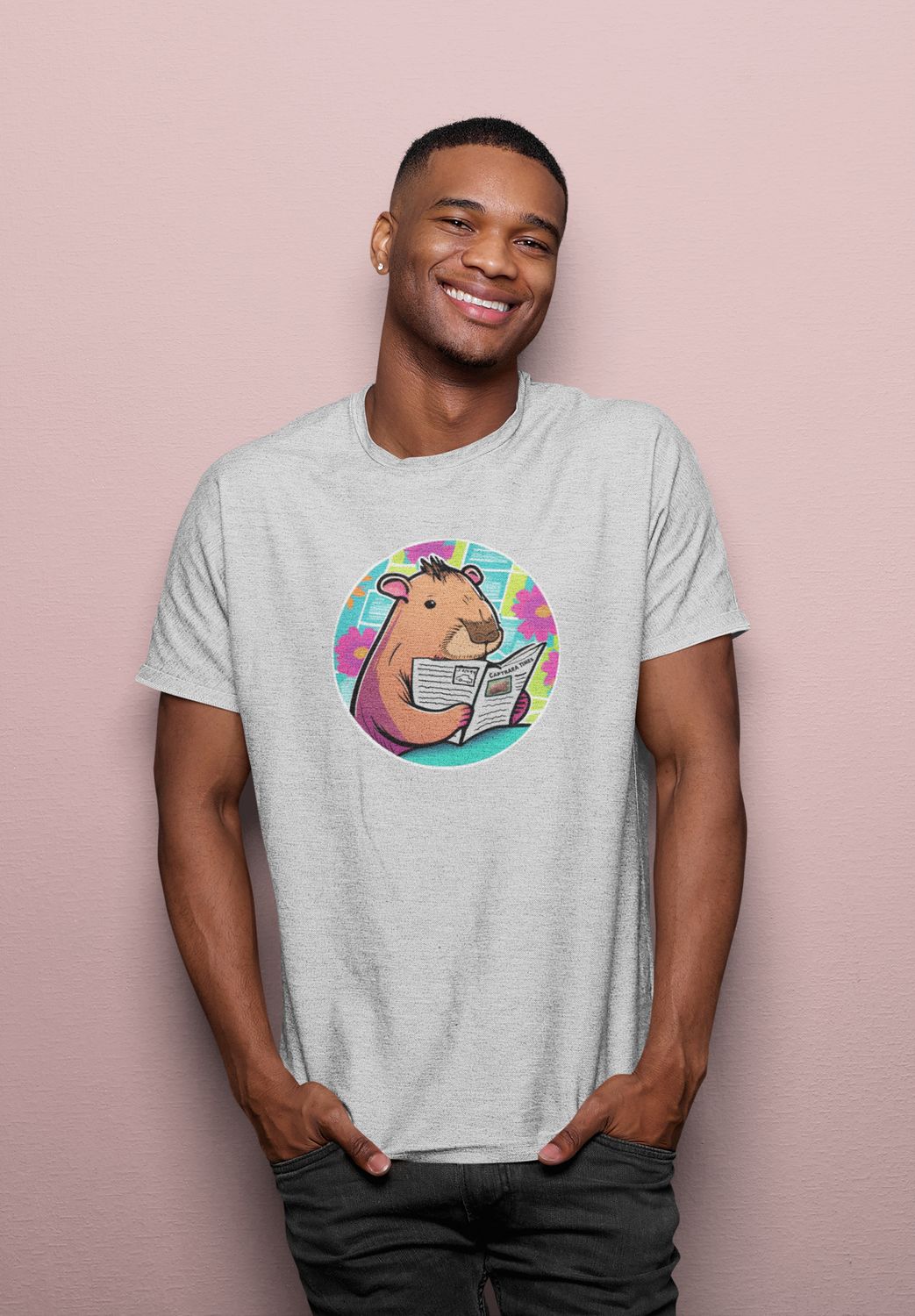Capybara Reading the Newspaper T-Shirt