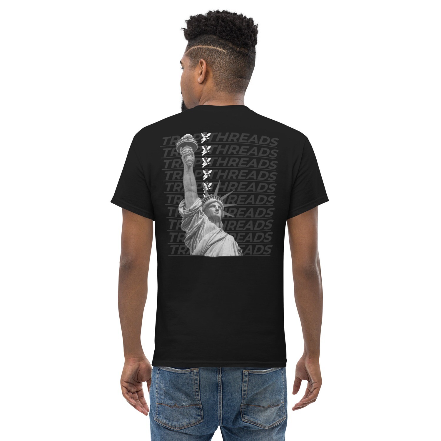 Men&#39;s TRAP THREADS statue of liberty classic tee