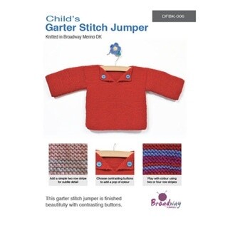 Broadway Yarns Patterns, Design: Garter Stitch Jumper
