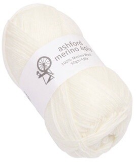 Ashford Merino 4ply Superwash, Colour: Pearl 814