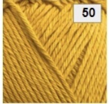 Soft cotton, Colour: Mustard 50