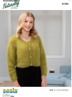 12ply Patterns Women Cardigans Long Sleeve, Design: N1584