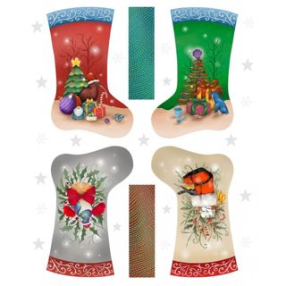 NZ Christmas Stocking Panel