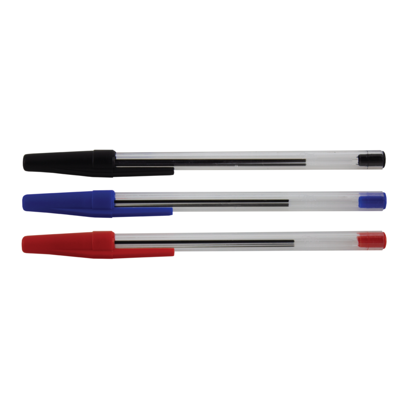 T-Pen Crystal Barrel Ballpoint Pen (Black) Box-50