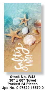 OCEAN CITY/Salty Vibes Beach Towel