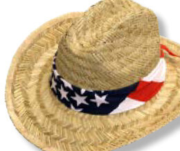Straw Flag Hat