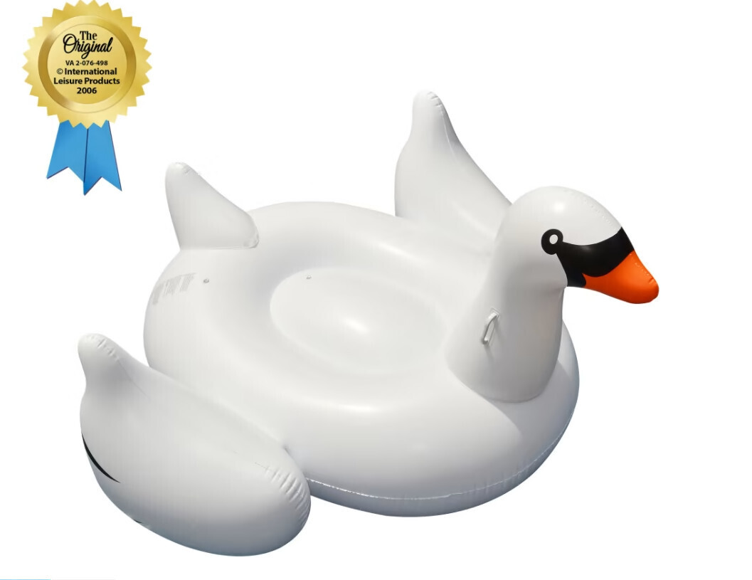 White Giant Swan Ride-On