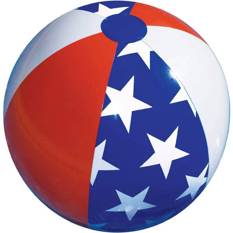 24" Beach Ball American Flag