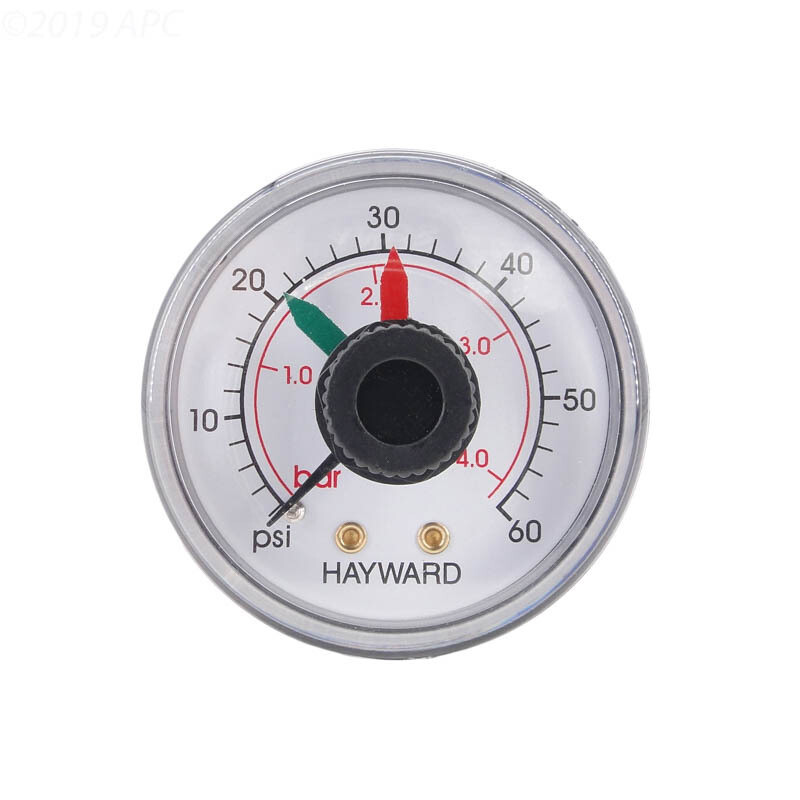 Hayward SwimClear Back Mount Pressure Gauge w/Dial (OEM)