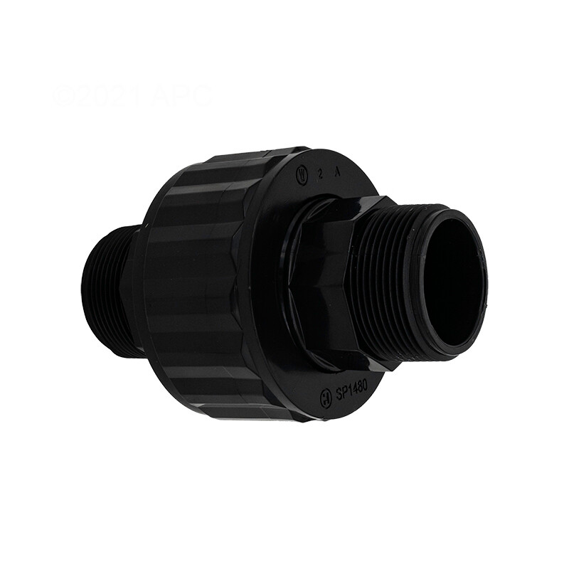 Hayward Self-Align Union - 1-1/2" MIP - Black