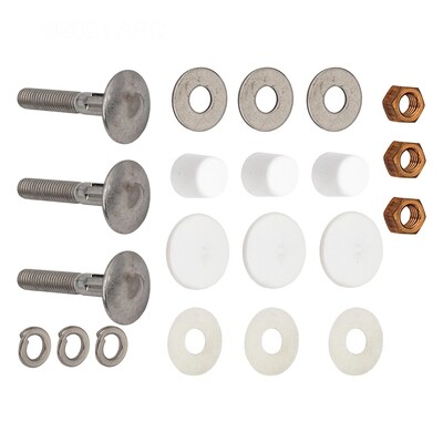 STEEL BASE MOUNTING KIT, S/S