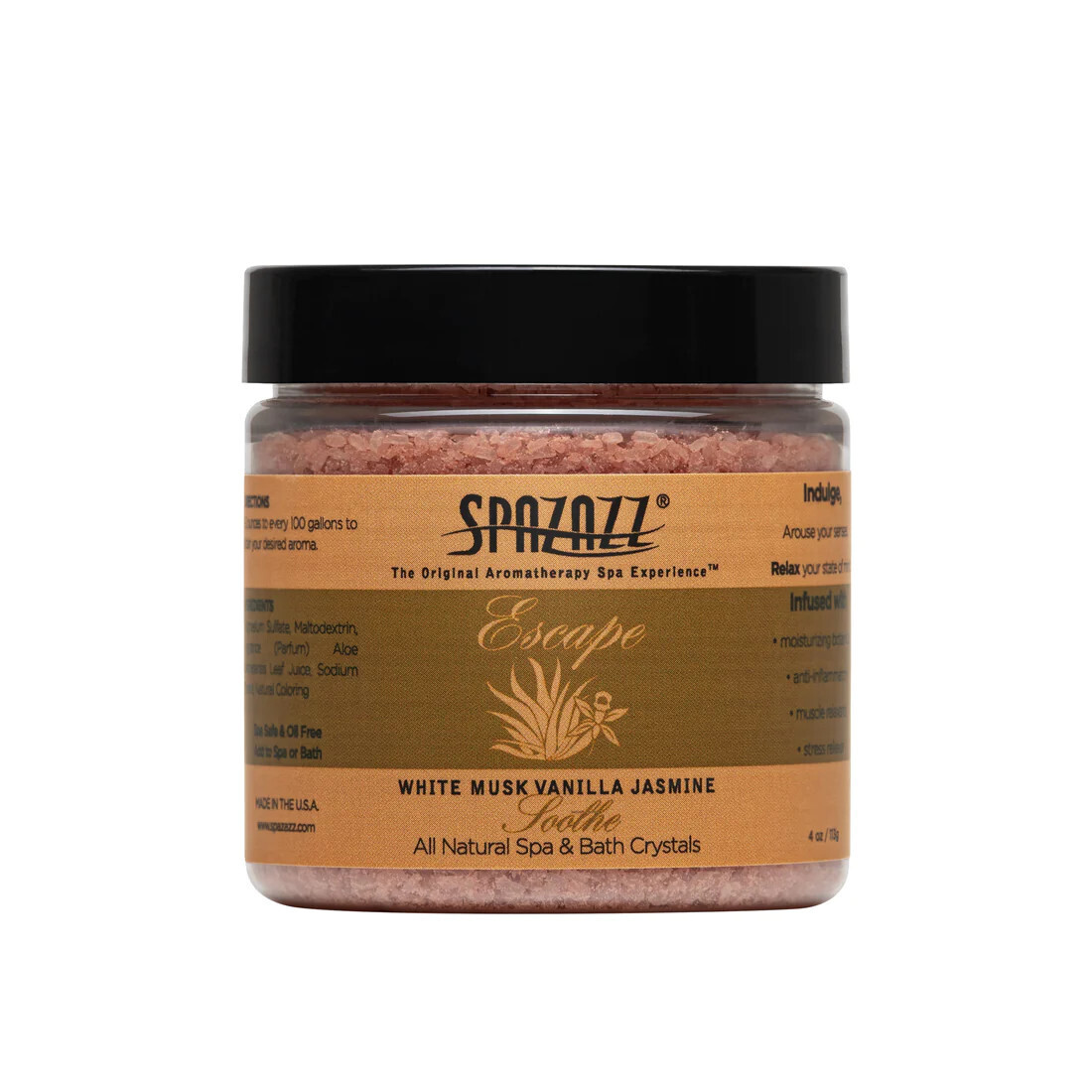 Spazazz White Musk Vanilla Jasmine 4 oz