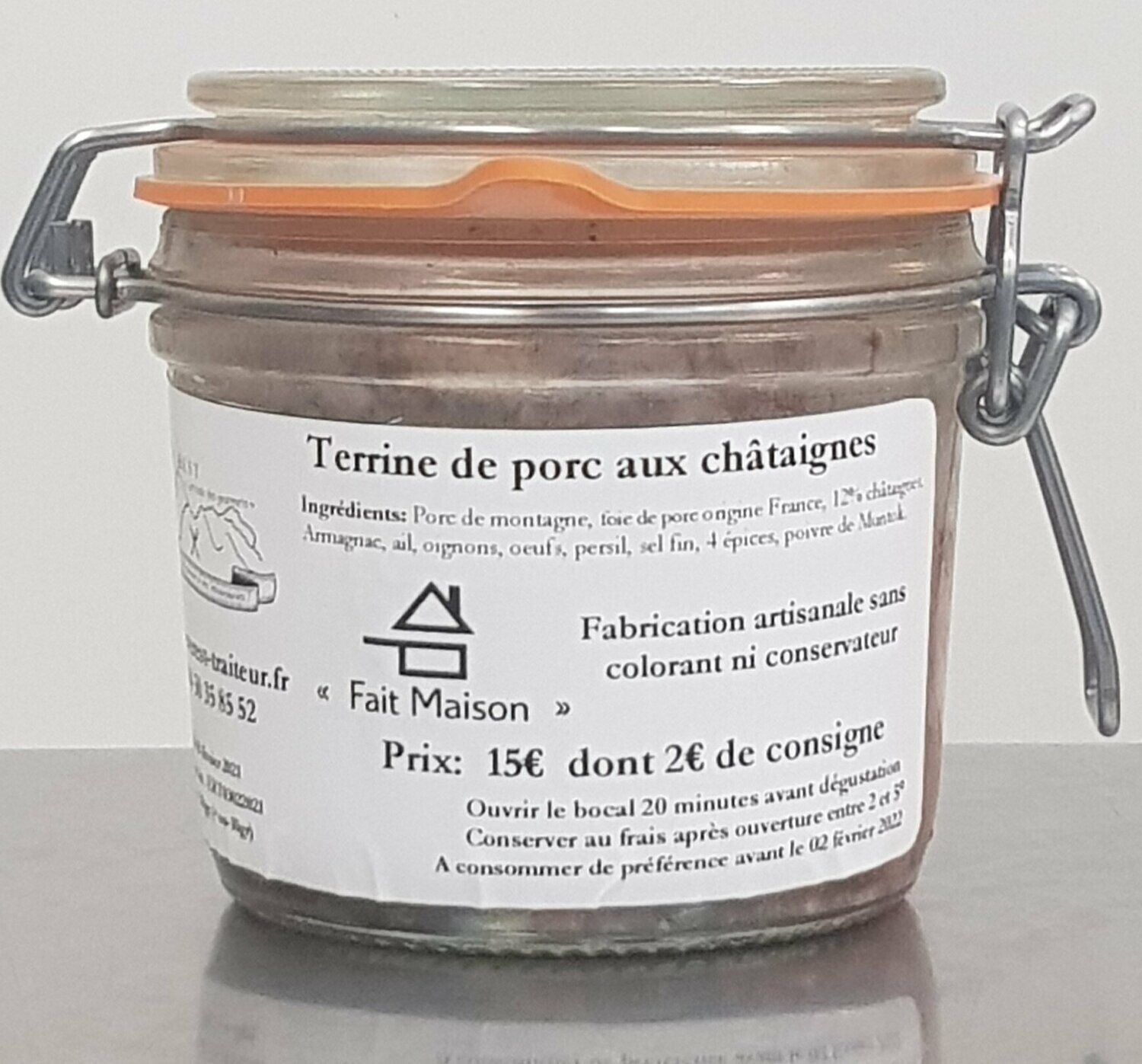 Terrine de porc aux châtaignes