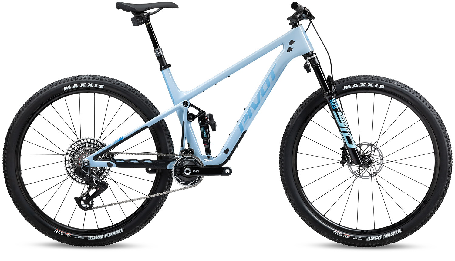 PIVOT 2024 MACH 4 SL RIDE GX EAGLE TRANSMISSION ICE BLUE MD V3 WITH 29" ALLOY WHEELS