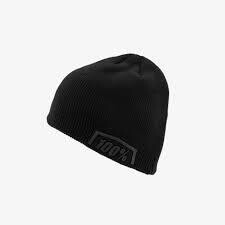 100% Essential Beanie, Black/Black