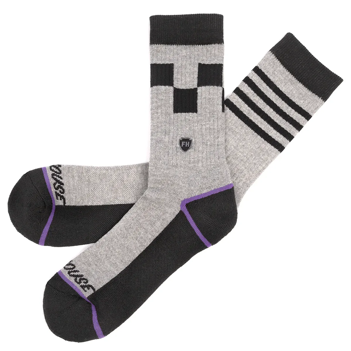 CLASH PERFORMANCE CREW SOCK HEATHER GRAY LG/XL