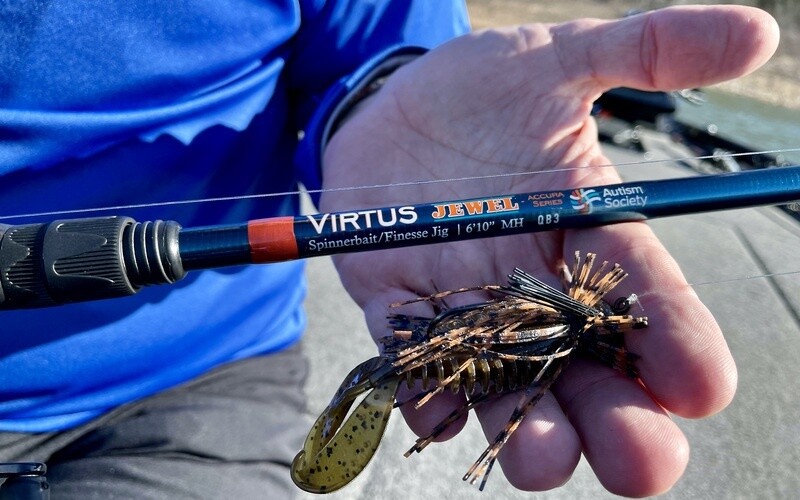 Virtus Accura Series Rods, Action: 6&#39;10&quot; MHF Spinnerbait/Finesse Casting