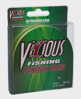 Vicious Panfish Braid Hi-Vis Yellow - 300 Yards