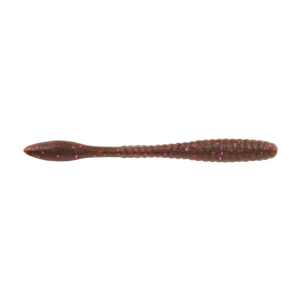 Berkley Powerbait Maxscent Flat Worm, Colour: Cinnamon Purple, Size: 3.6&quot;