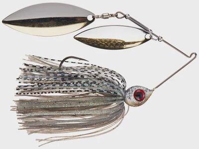 Head Hunter Nasty 50/50 Double Willow Spinnerbait, Size: 3/8oz, Colour: Grey Ghost