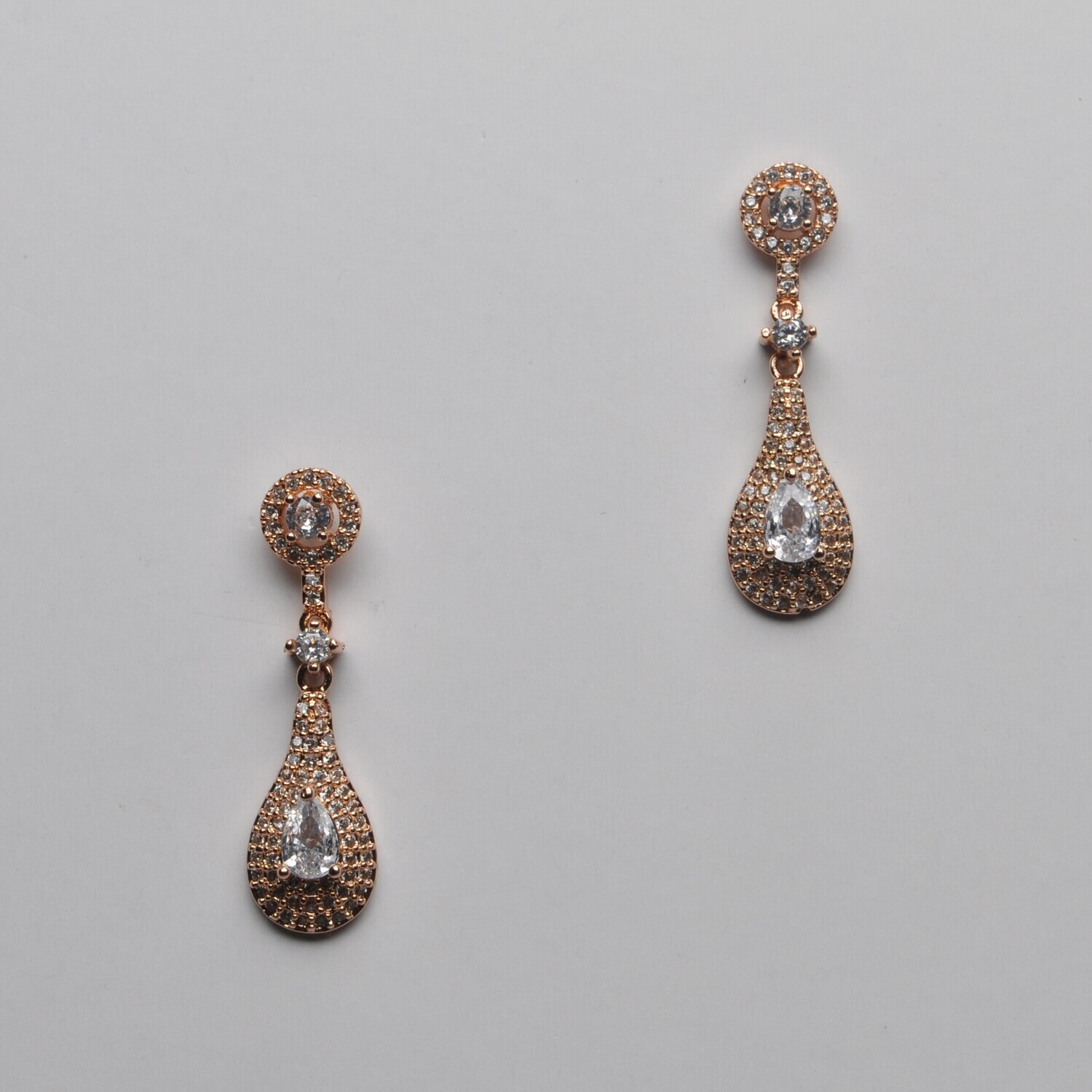 CR10904E1RG CZ/RG SMALL TRDRP DANGL EAR