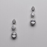 CR10443E1S CZ/S THREE TEARDROP DNGL EAR