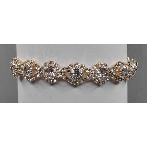 CR30300B1G CLR/G FRAMED CIRCLES BRAC