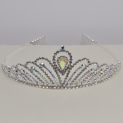 EN1133T3S1 AB/CLR S SMLL RND STN TIARA