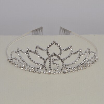 CJ2011T1S CLR/S 15 RHINESTONE CROWN