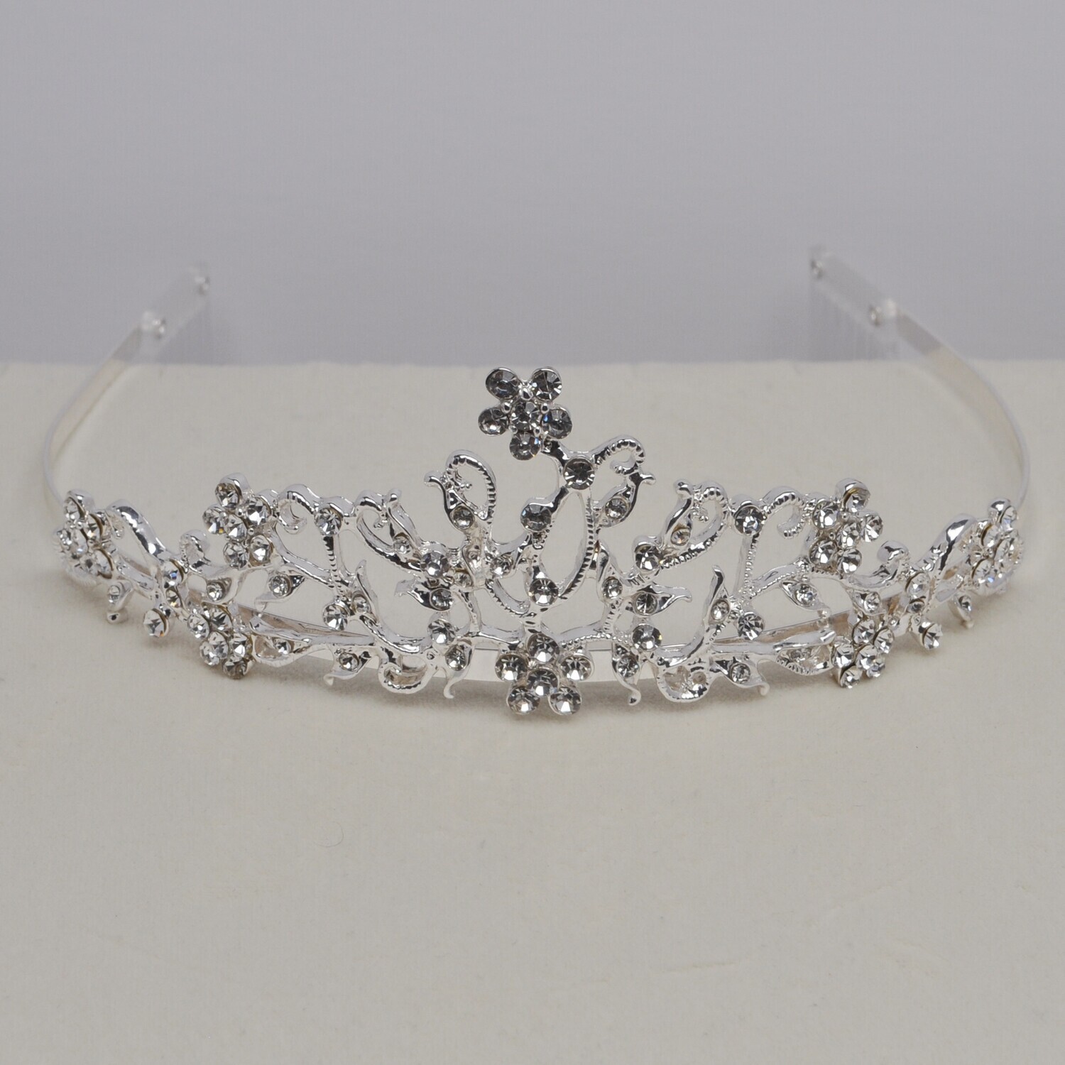 GJ88541T1S CLR/S DISNEY TIARA PLASTC COMB