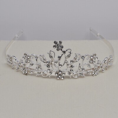 GJ88541T1S CLR/S DISNEY TIARA PLASTC COMB