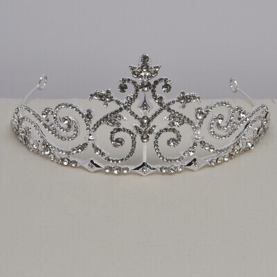 HJ3068T1S CLR/S SWRLY QUEEN TIARA