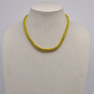 LB3501N31S YLW/S 1 ROW CRY FASHN NECK